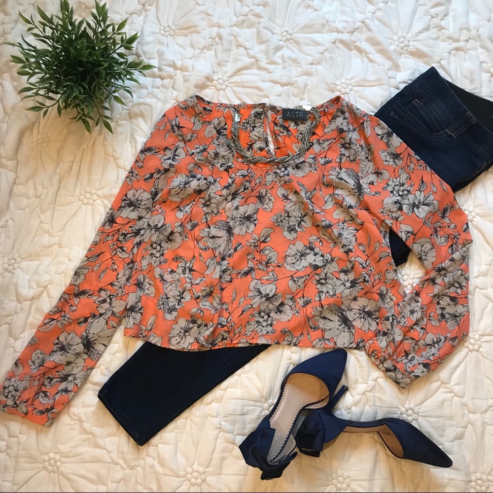 ASTR Floral Blouse